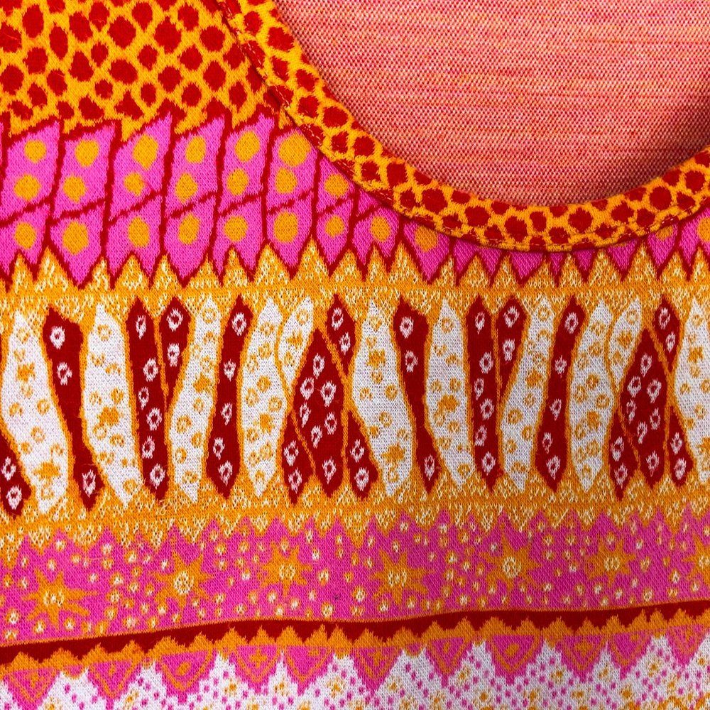 KENZO Jeans Vintage Y2K Modal Knit Multicolor Top Tee Sz XL (M) - Picture 11 of 16